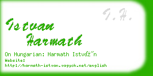 istvan harmath business card